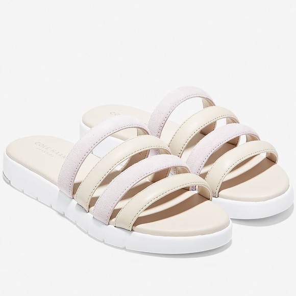 Cole Haan Shoes - COLE HAAN ZEROGRAND SUEDE STRAPPY SLIDE SANDALS 8